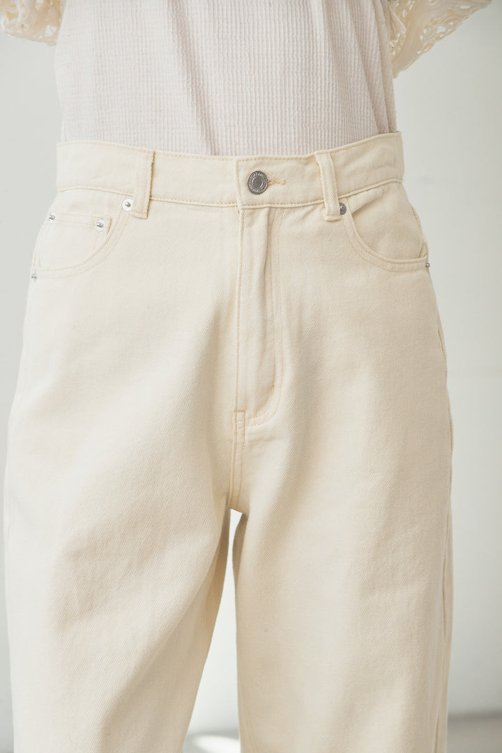 スプリングカラーデニムパンツ