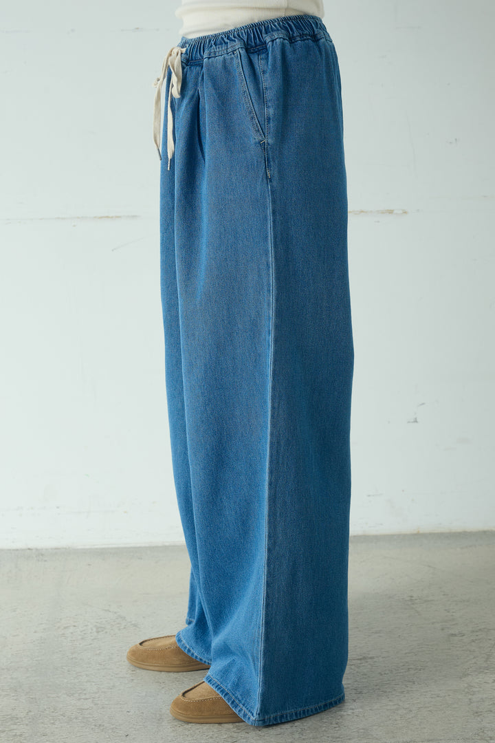 ライトオンスデニムルーズパンツ