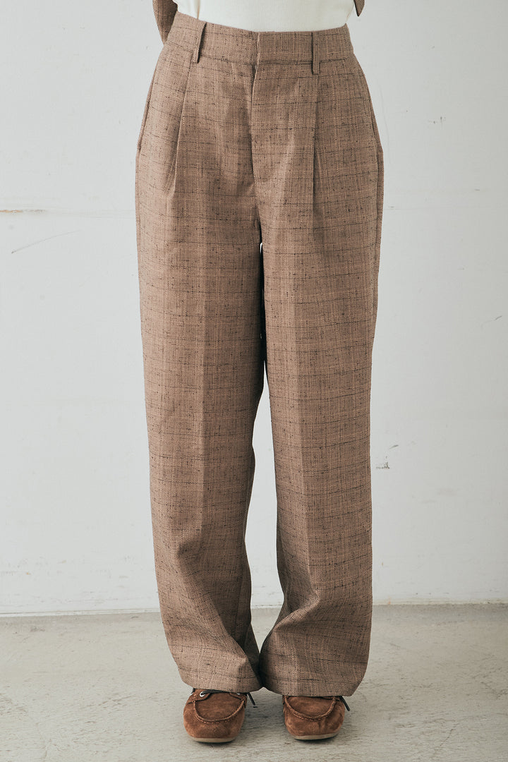 ツイードタックパンツ