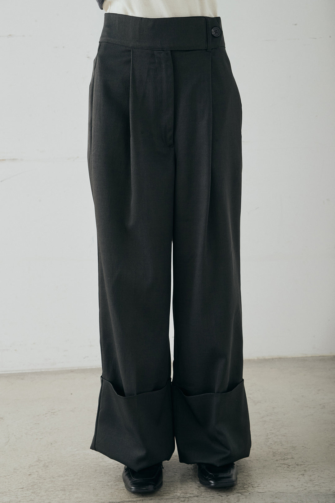 [SET]クロシェレースカーディガン+センタープレスセミワイドパンツ(2set)