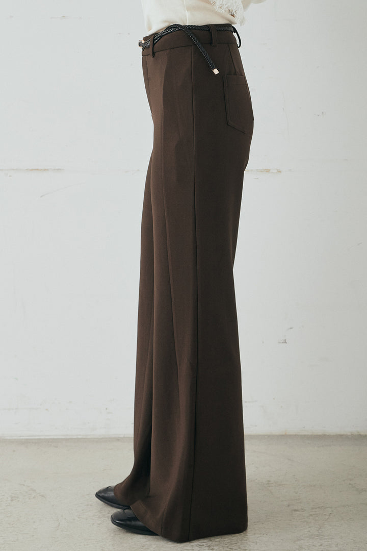 [SET]ナイロンボリュームWジップパーカーブルゾン+サテンレースアシメキャミ+細編みベルト付きパンツ+サテンレースアシメキャミ(3set)