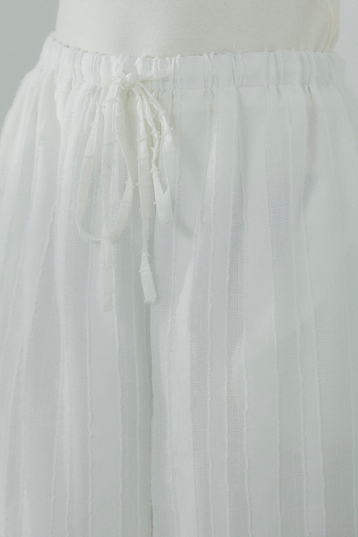 [SET]ストライプジャガードフードシャツ+ストライプジャガードロングイージーパンツ(2set)