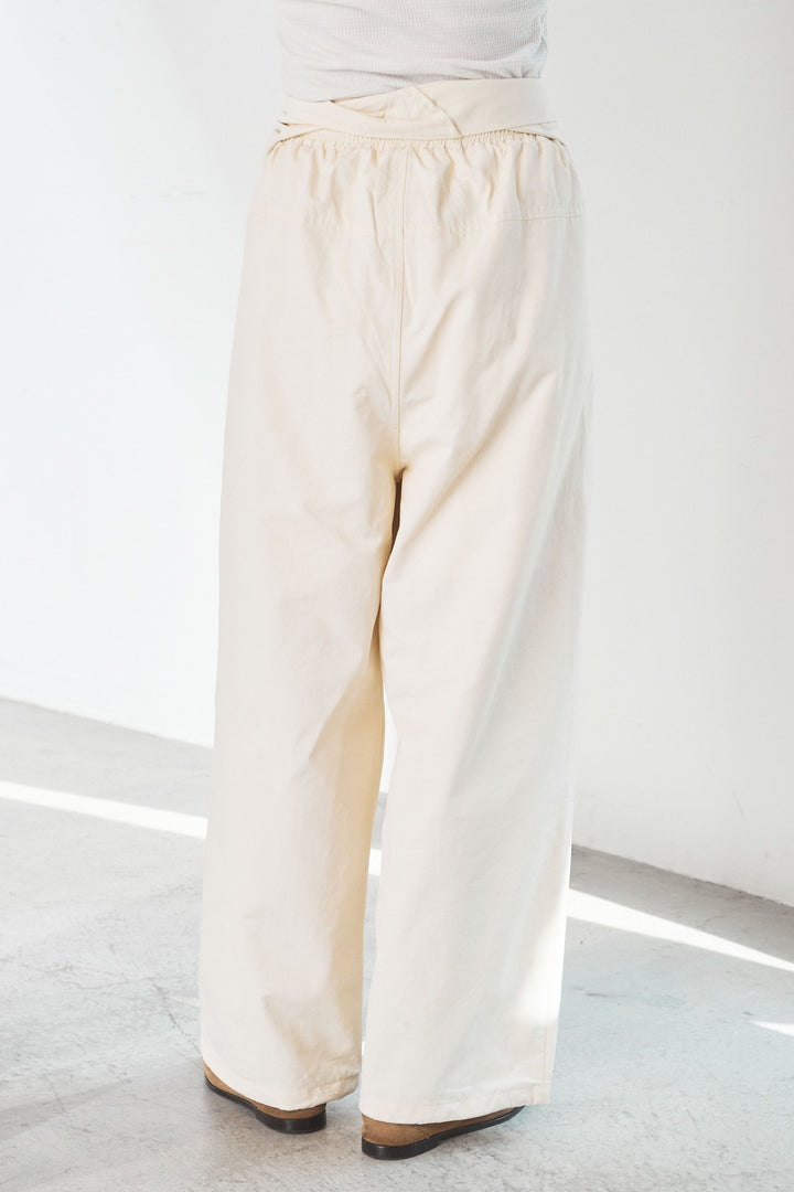 [SET]ヴィンテージグラフィックロンT+合繊ツイルスタンドウエスト巻きジョガーパンツ(2set)