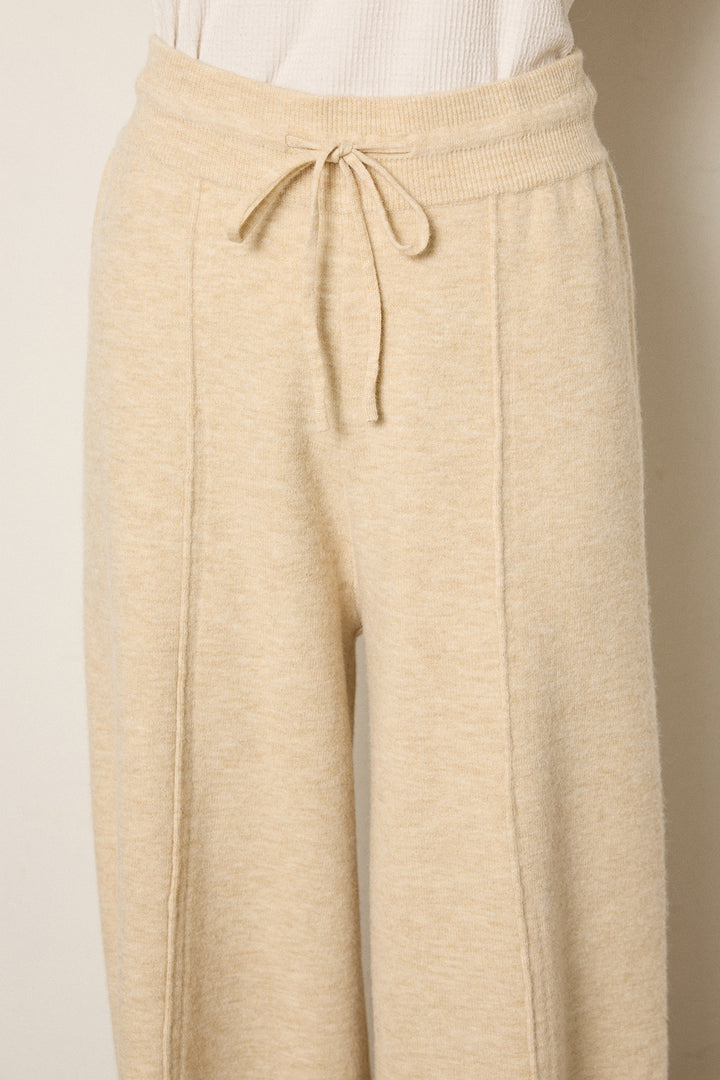 【着回しセット】[SET]アシンメトリーデザインニットトップス+センターラインニットパンツ+フラワー刺繍ワイドスカート(3set)