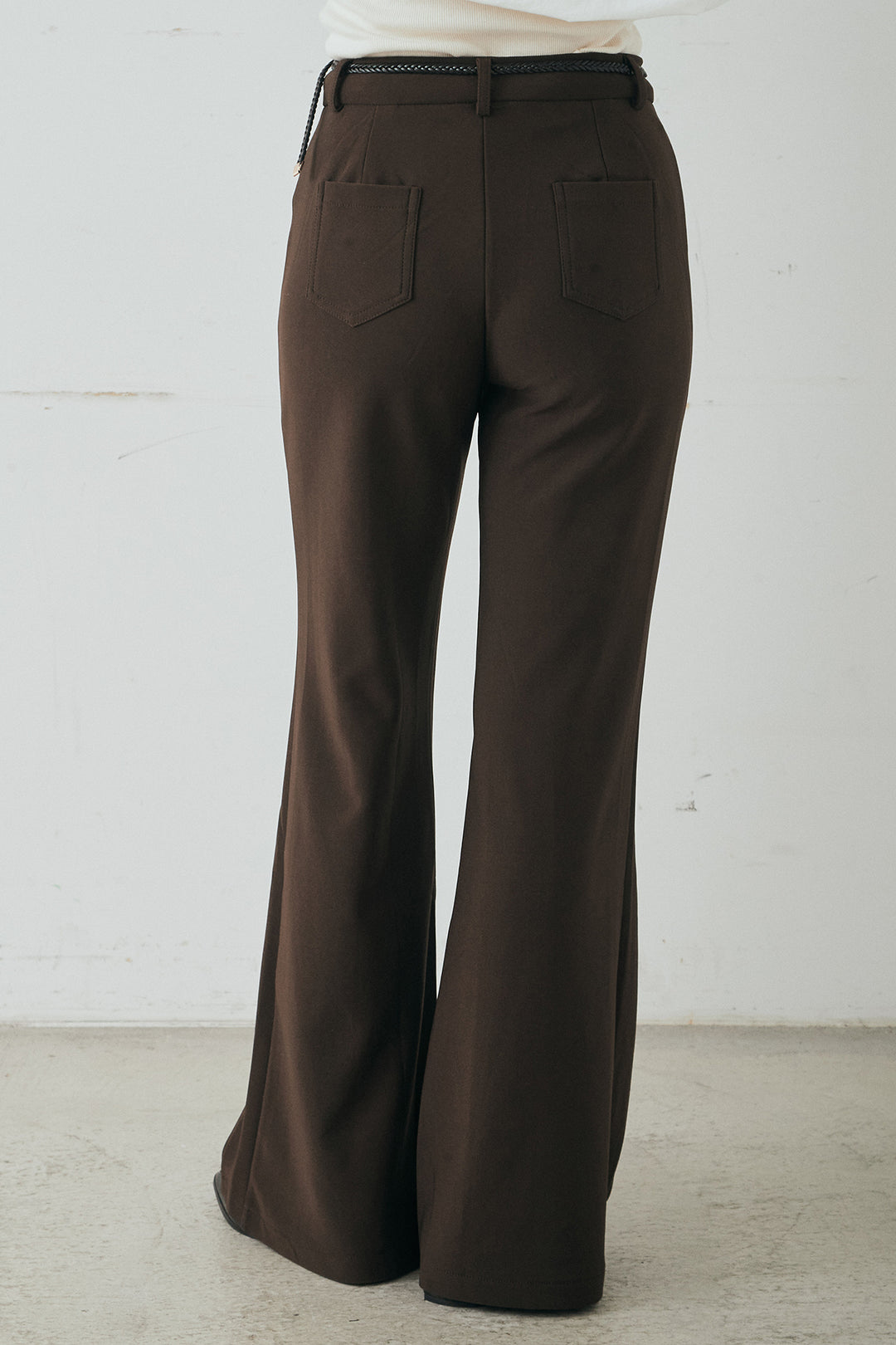 [SET]ナイロンボリュームWジップパーカーブルゾン+サテンレースアシメキャミ+細編みベルト付きパンツ+サテンレースアシメキャミ(3set)