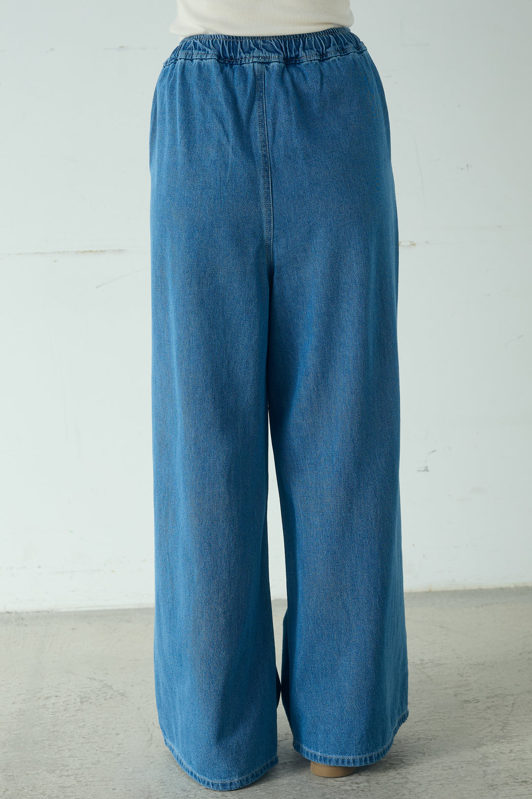 [SET]ライトオンスデニムシャツ+ライトオンスデニムルーズパンツ(2set)