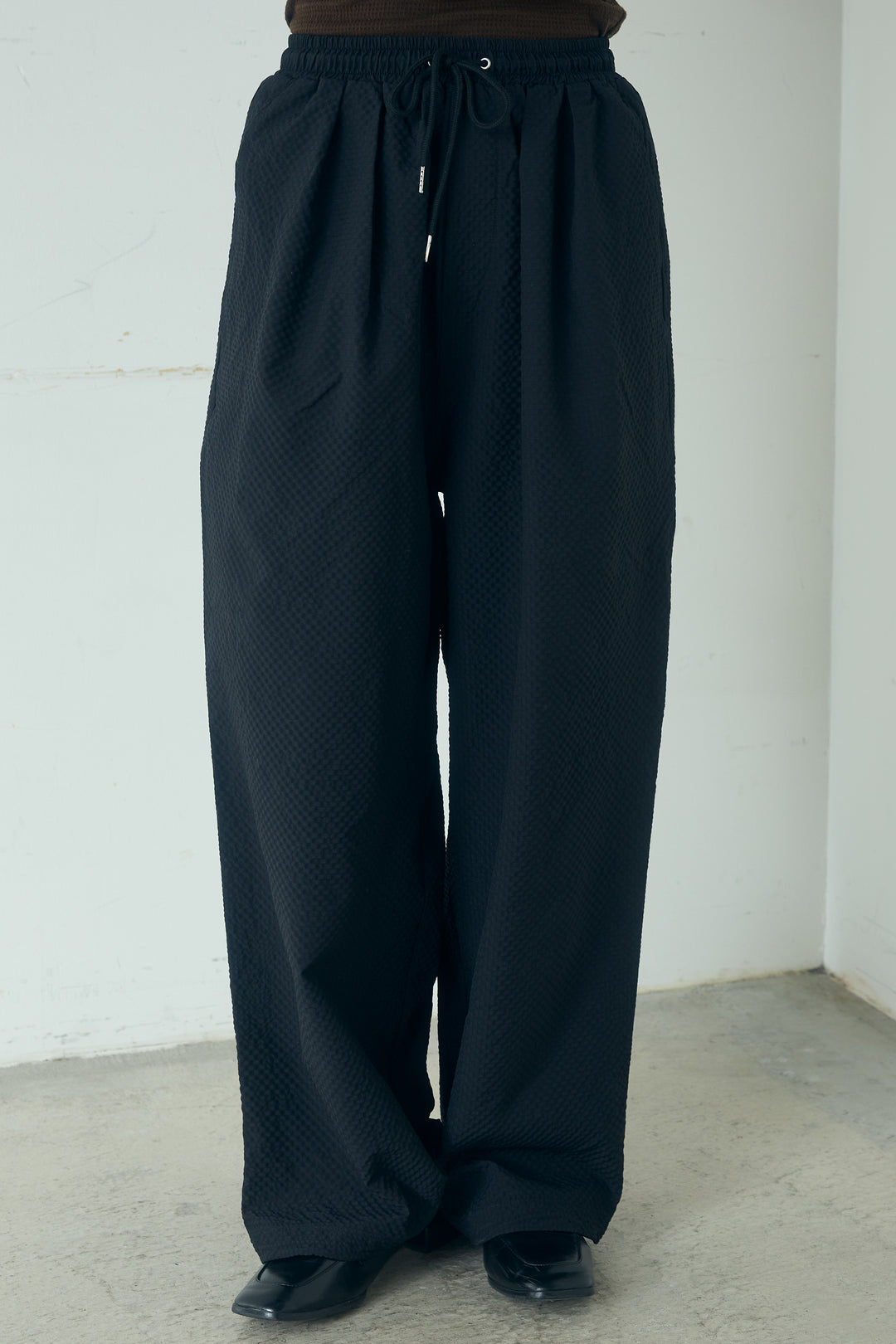 シアサッカーイージーパンツ