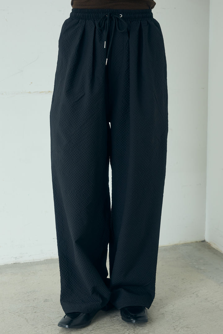 シアサッカーイージーパンツ