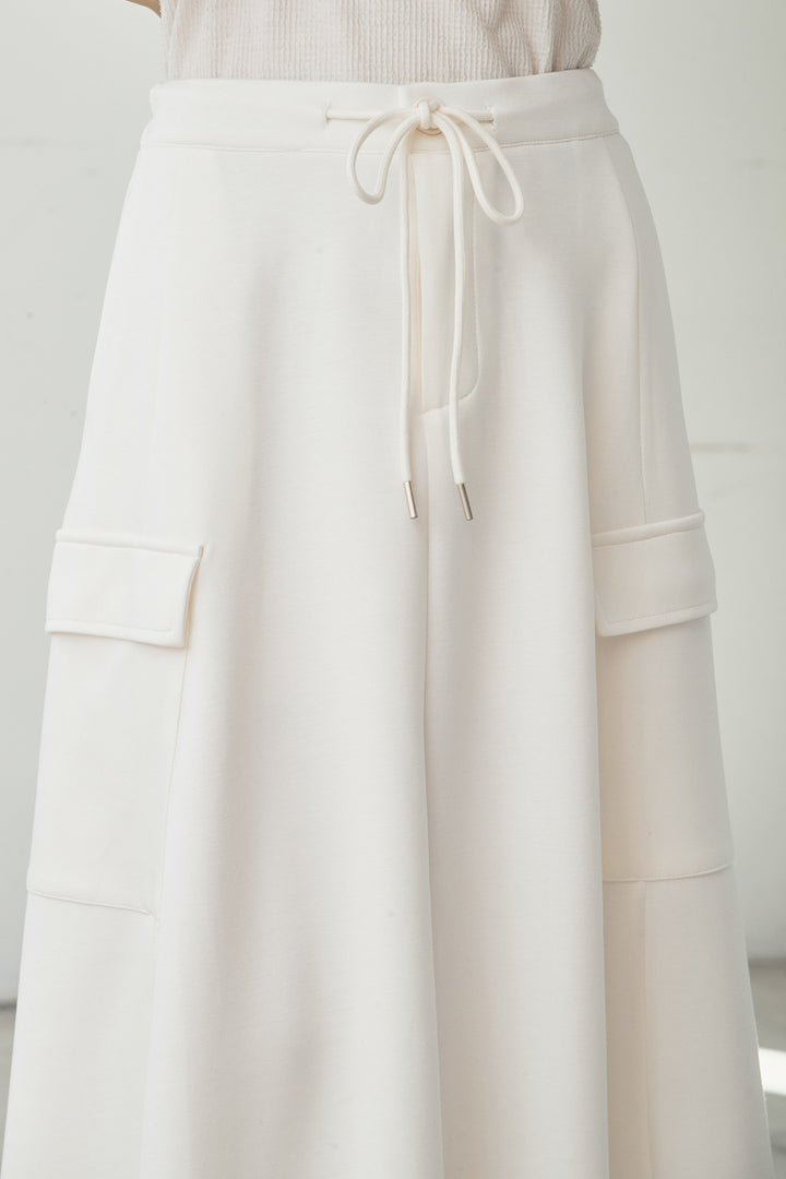 [SET]デニム切替ポンチダブルジップパーカー+リラックススウェットスカート(2set)