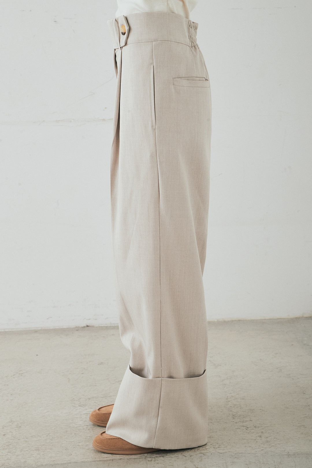 [SET]クロシェレースカーディガン+センタープレスセミワイドパンツ(2set)