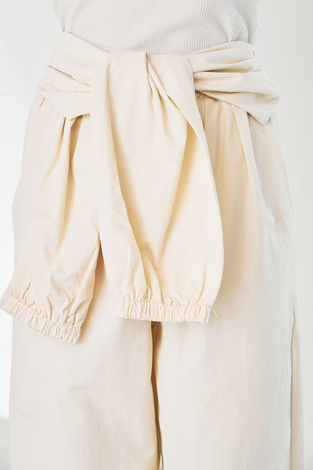 [SET]ヴィンテージグラフィックロンT+合繊ツイルスタンドウエスト巻きジョガーパンツ(2set)