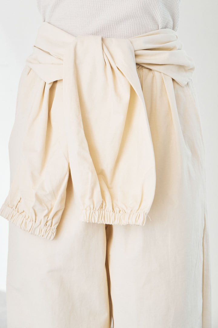 [SET]ヴィンテージグラフィックロンT+合繊ツイルスタンドウエスト巻きジョガーパンツ(2set)