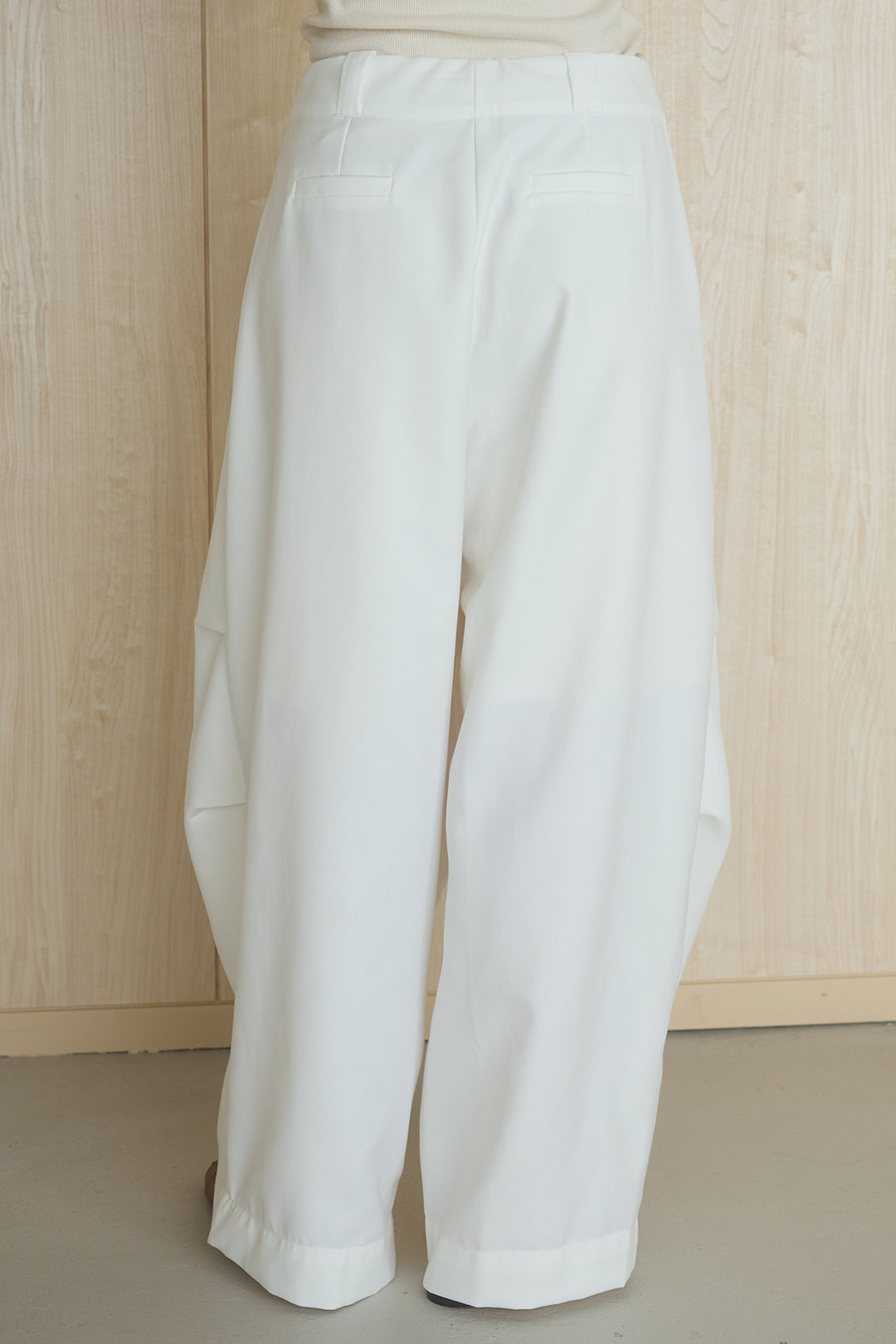 [SET]シアーレイヤーデザインカットソー+ベルトループワイドパンツ(2set)