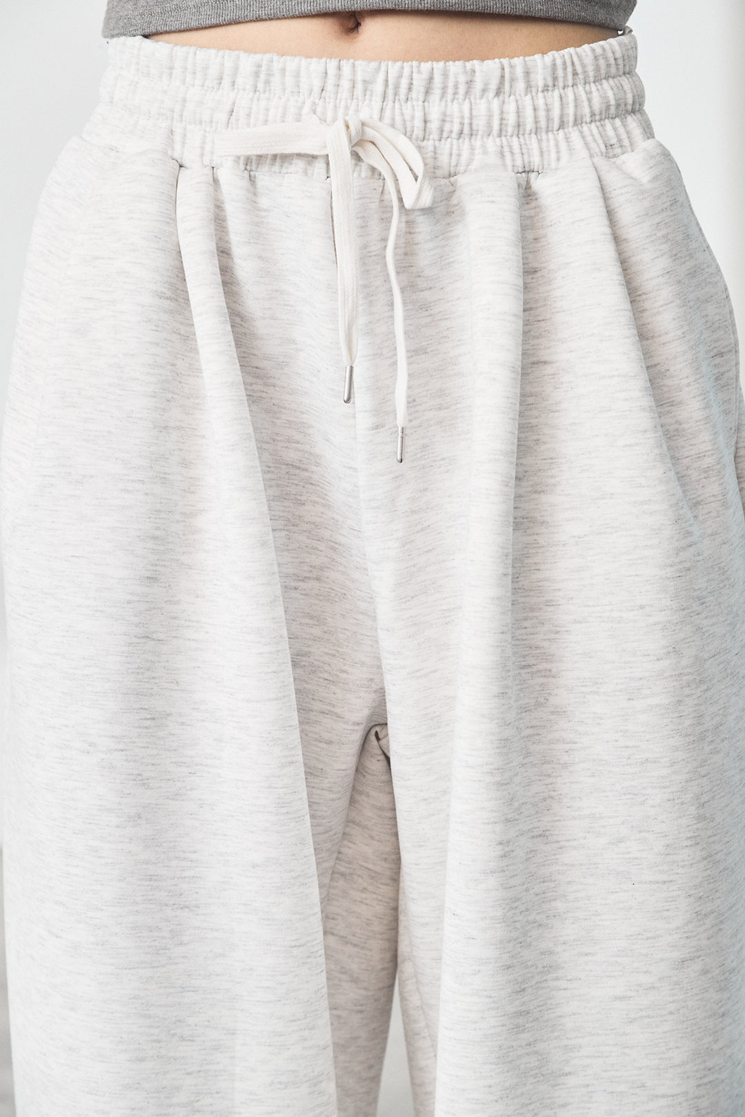 [SET]スウェットドルマンジップフードパーカー+スウェットコクーンイージーパンツ(2set)