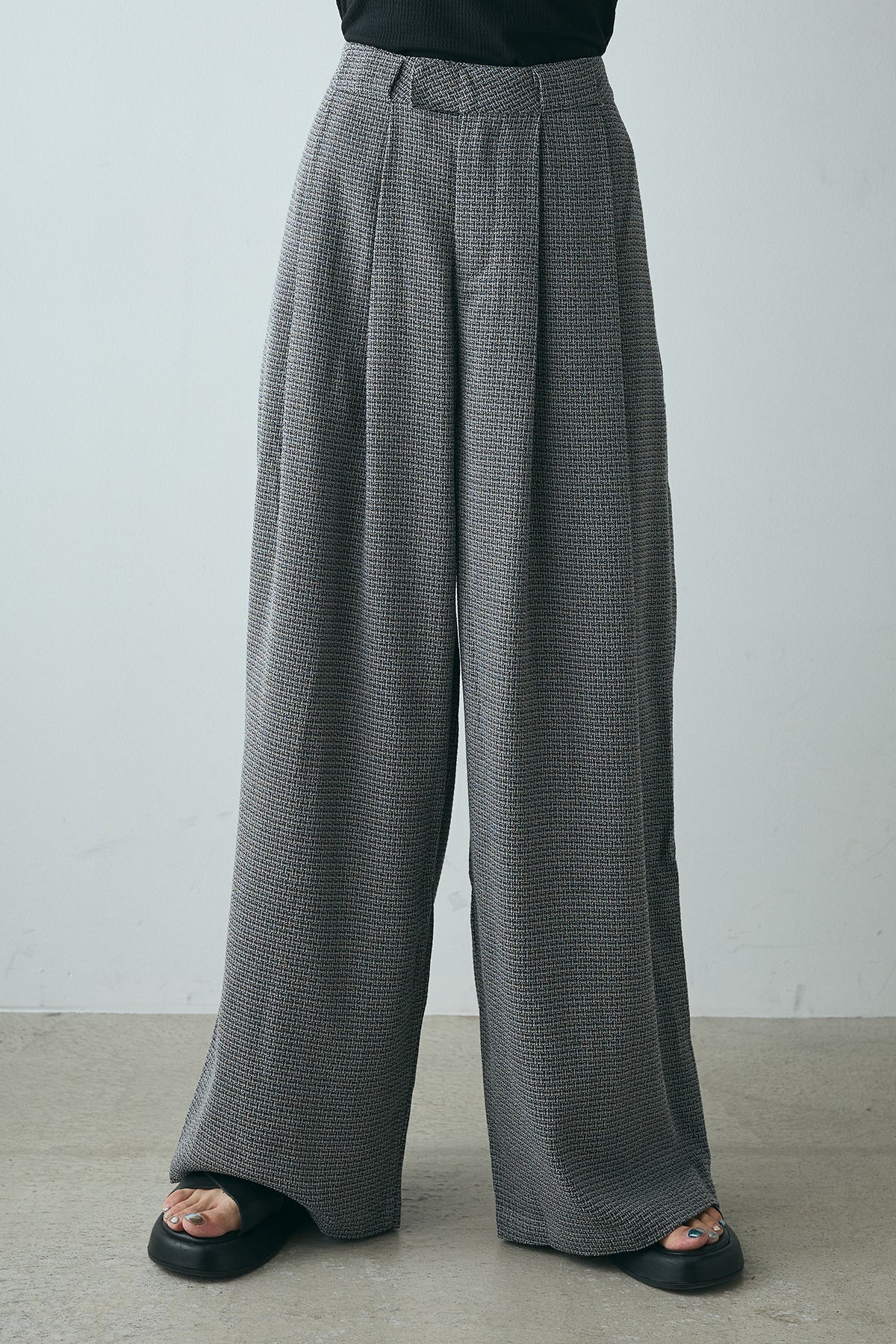 BLESS N°61 Ultrawidepleated ワイドパンツ XS BLESS Ultrawidepleated (DARK GREEN) | SO SHOP & HOSTEL