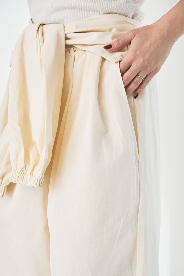 [SET]ヴィンテージグラフィックロンT+合繊ツイルスタンドウエスト巻きジョガーパンツ(2set)