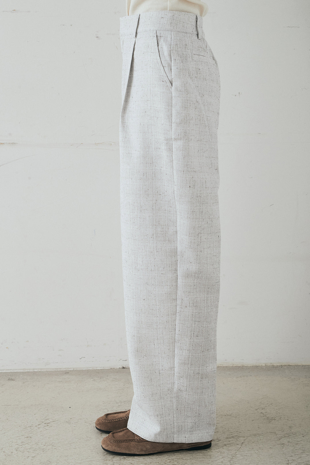 ツイードタックパンツ