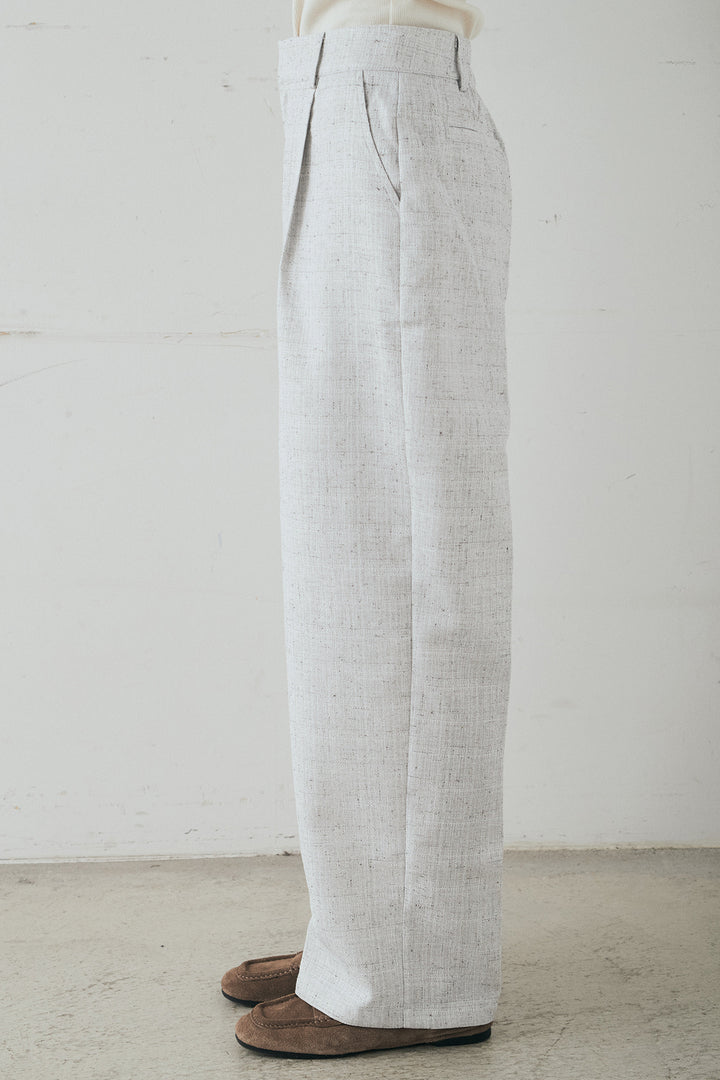 ツイードタックパンツ