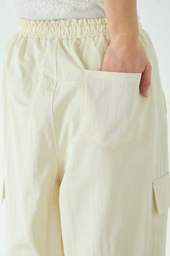 [SET]刺繍シアーテーラードジャケット+撥水フリルビスチェ+撥水ジョガーパンツ(3set)