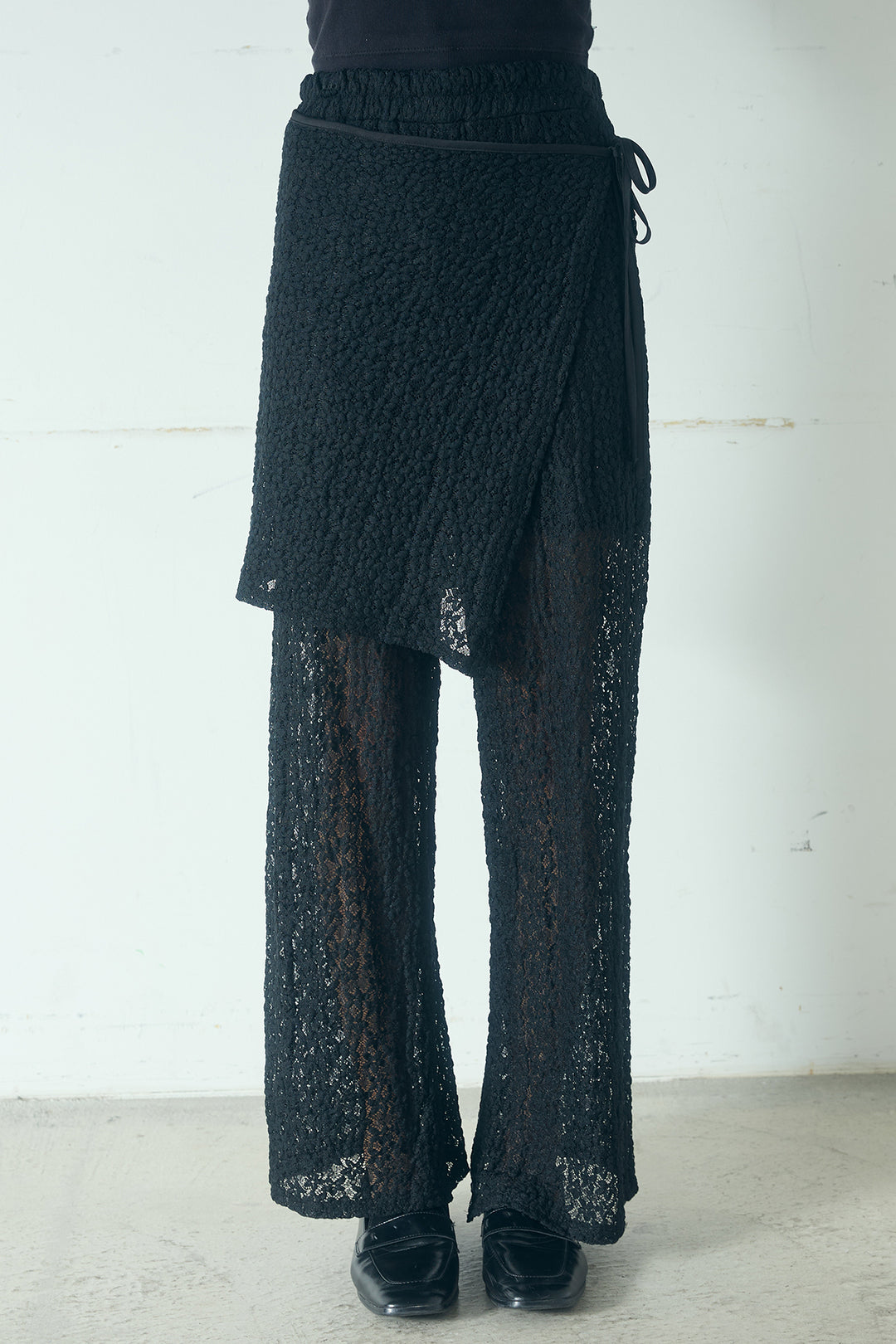 ストレッチレースパンツ＆ラップスカートセット