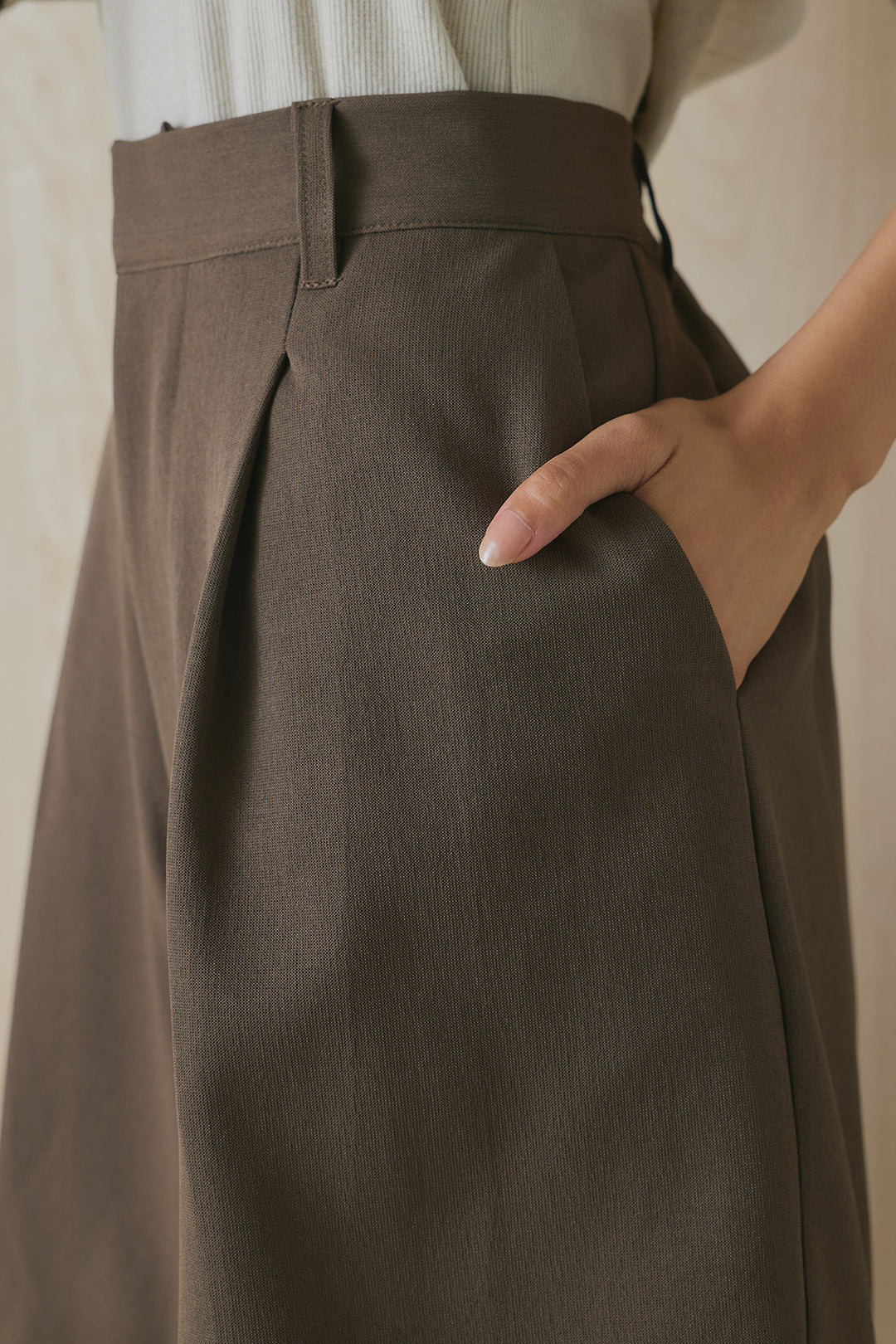 クレープデシンハーフパンツ