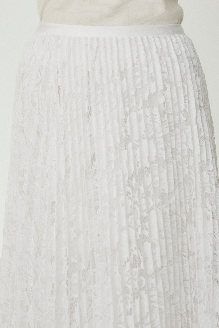 [SET]リネンブレンドシアーサファリシャツ+リラックスプリーツスカート(2set)