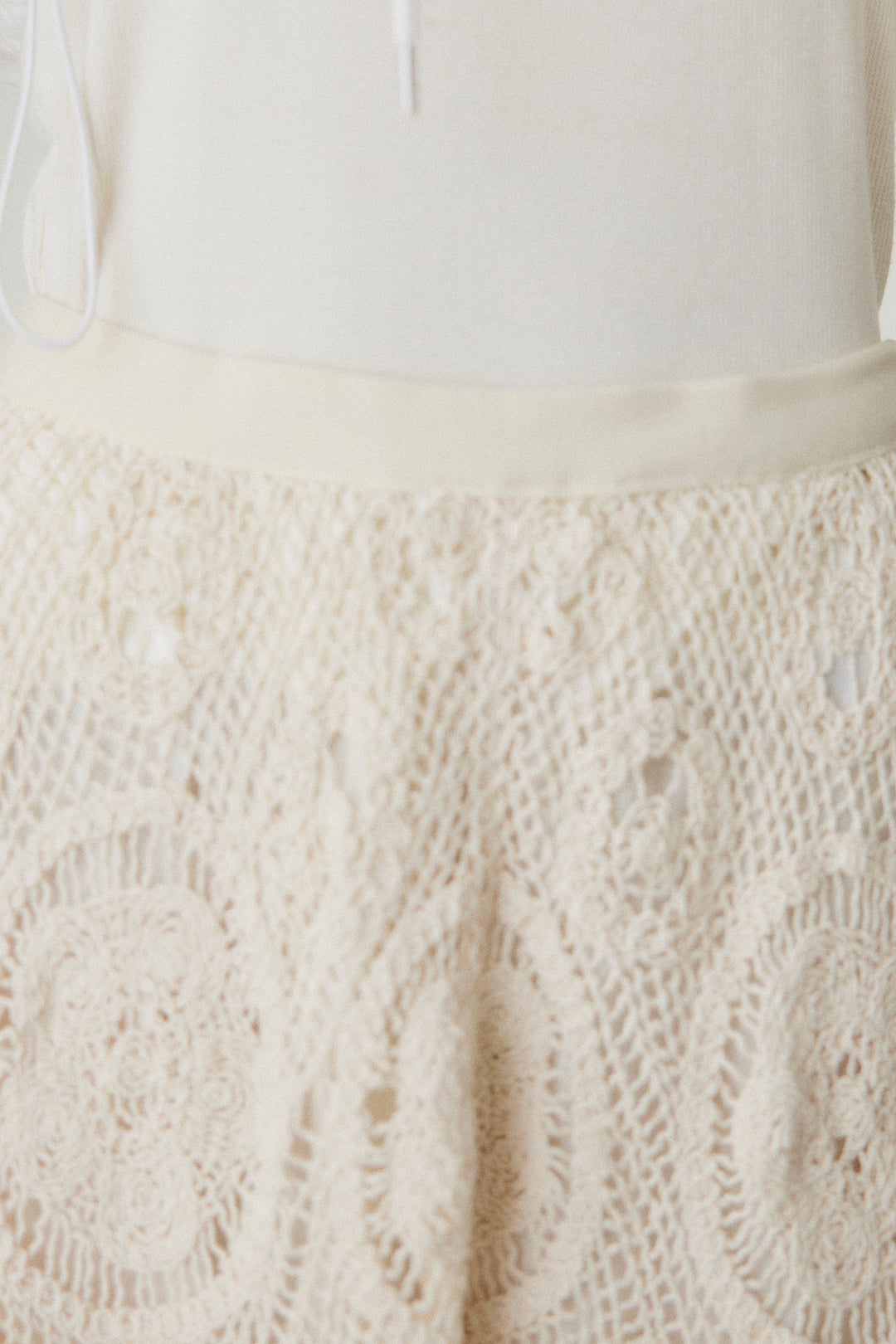 ランダム編みスカート