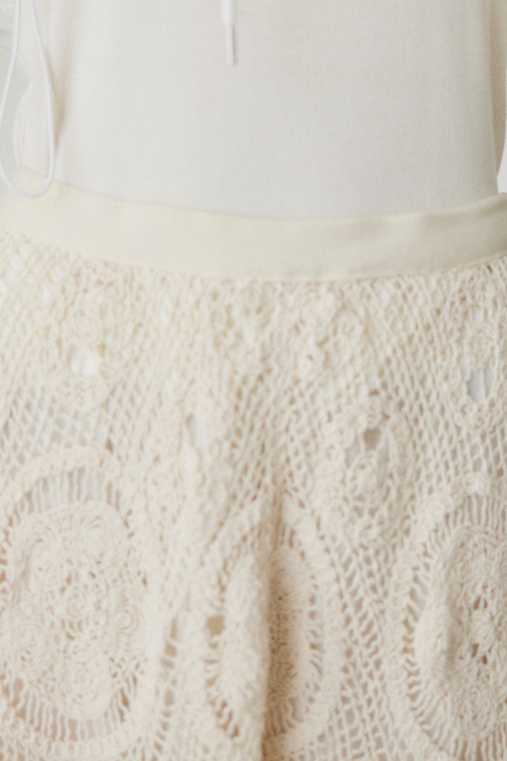 ランダム編みスカート