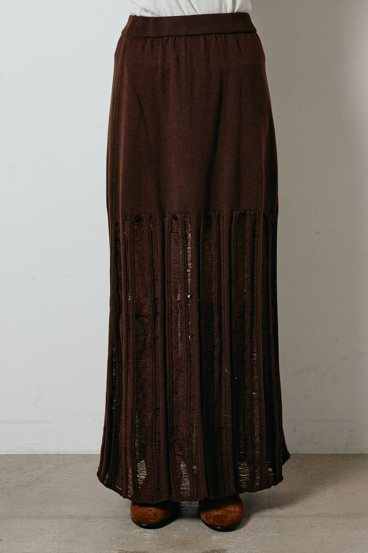 裾シアーリブスカート