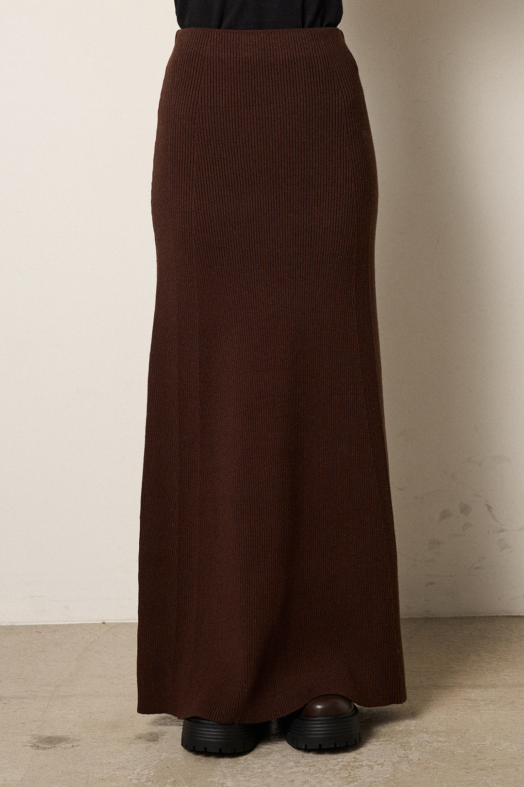 [SET]リバーシブルエコムートンコート+リブナローニットスカート(2set)