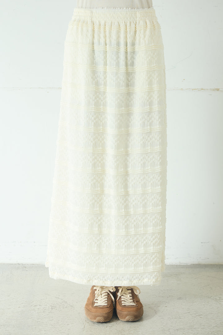 [SET]ナイロンツイルフィールドジャケット+ジャガードカットソータイトスカート(2set)