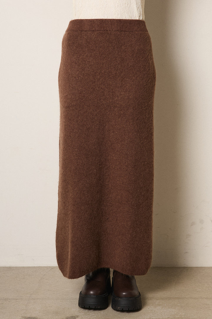 起毛ニットロングスカート