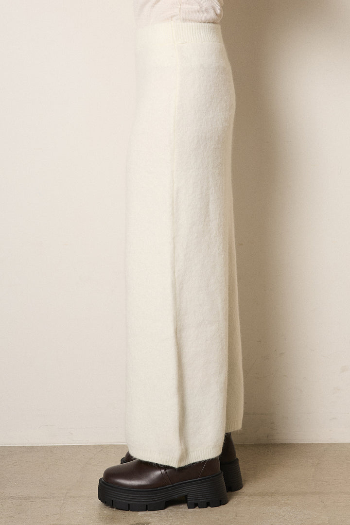 [SET]丸ボタン起毛ニットカーディガン+起毛ニットロングスカート(2set)