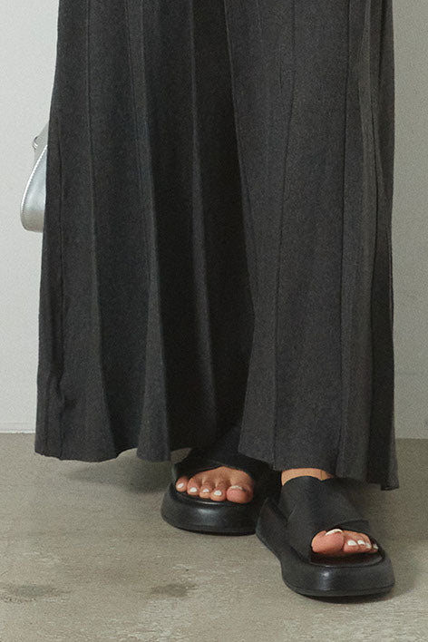 ニットロングプリーツスカート