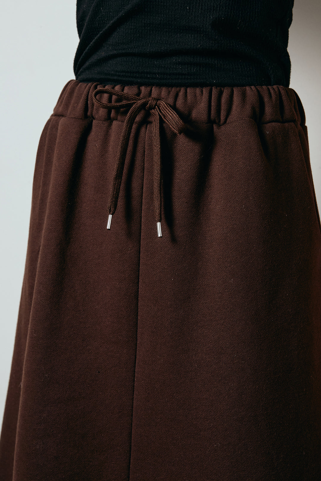 裏起毛スウェットロングマキシスカート