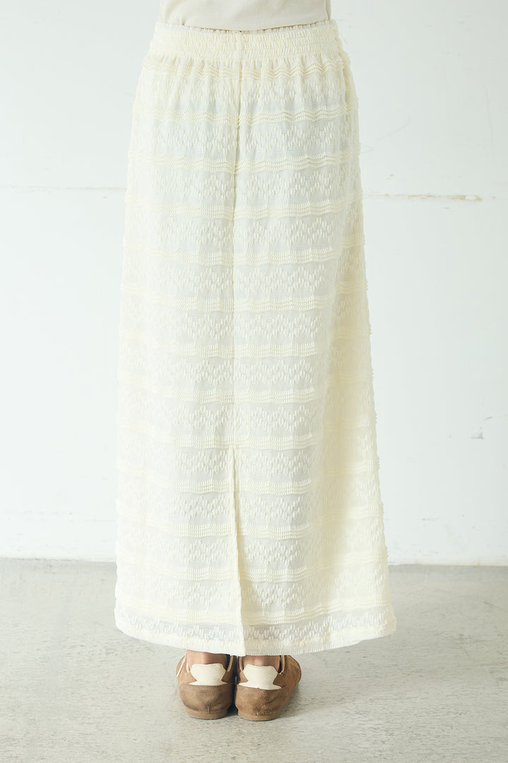 [SET]ナイロンツイルフィールドジャケット+ジャガードカットソータイトスカート(2set)