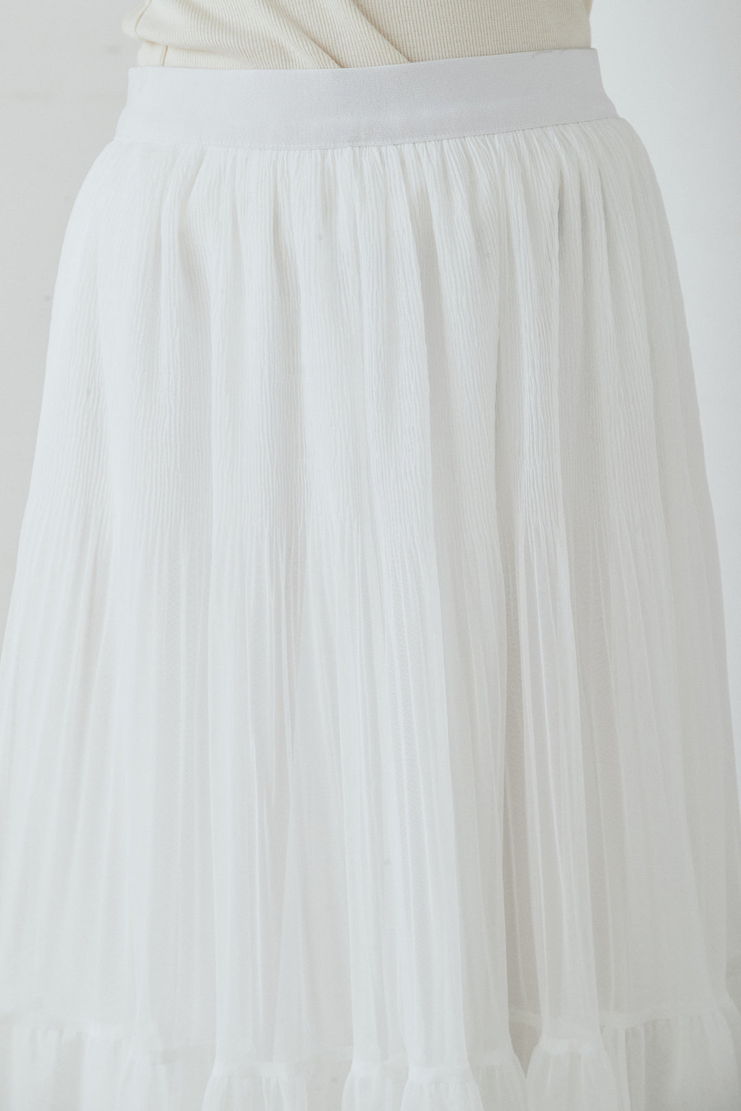 [SET]デニム切替ポンチダブルジップパーカー+ボリュームシルエットチュールスカート(2set)