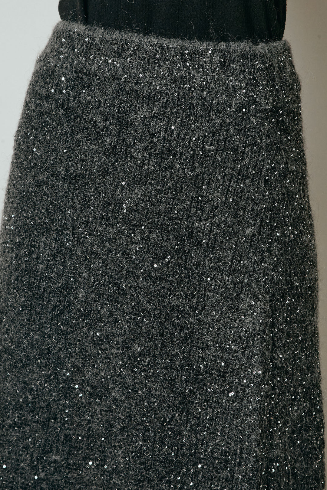 ミニラメニットスカート