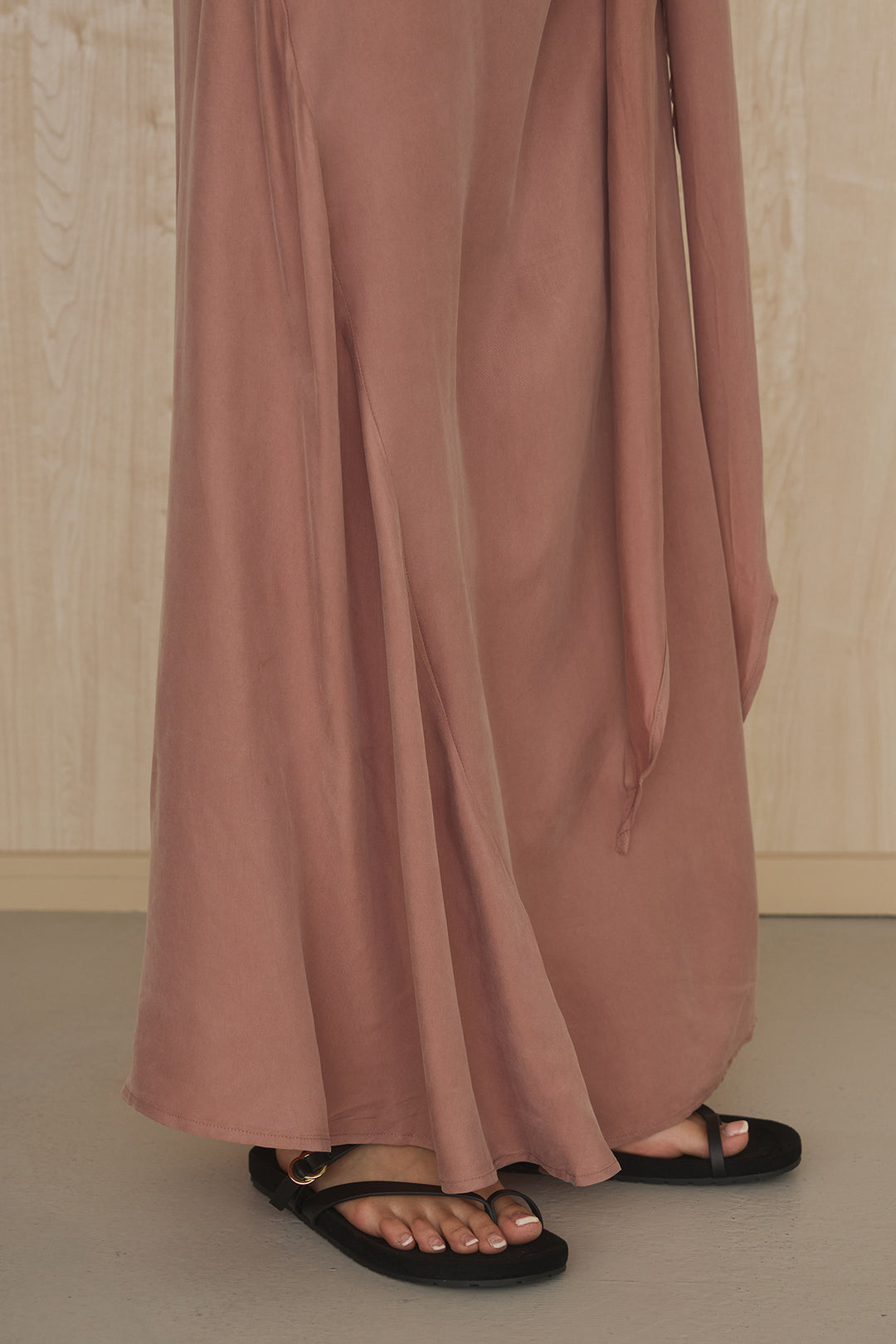 [SET]透かしレース編みフレンチニット+巻きロングスカート(2set)