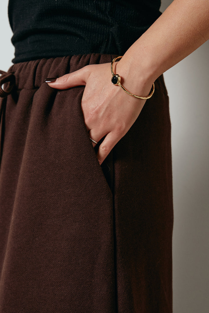 [SET]アクリルモヘアアーガイルVネックプルオーバー+裏起毛スウェットロングマキシスカート(2set)