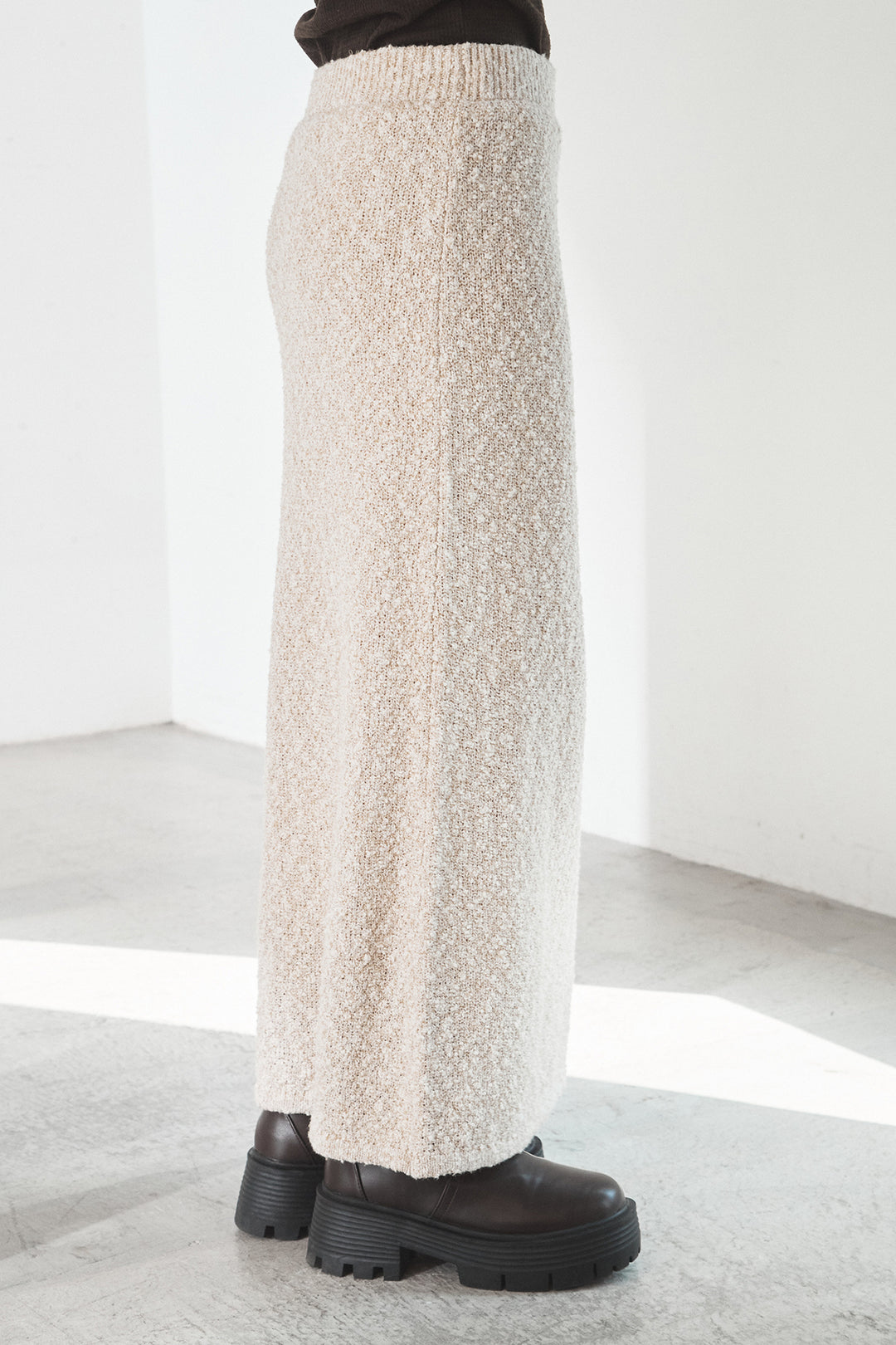 【即納】ツイード風MIXスラブスカート