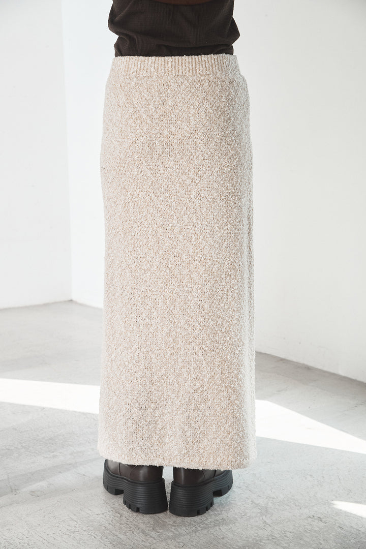 【即納】ツイード風MIXスラブスカート