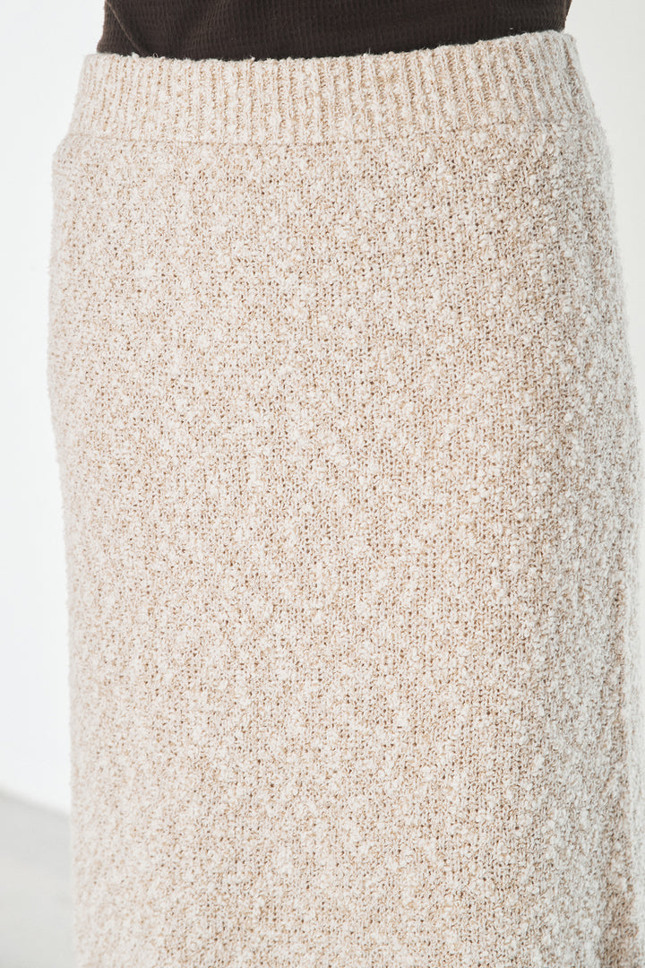 [SET]デカポケスエポンジャケット+ツイード風MIXスラブスカート(2set)