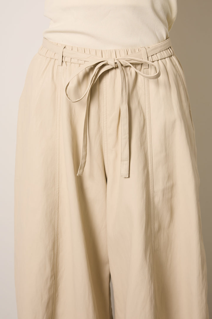 [SET]スキッパーペプラムニット+フェイクレザーカーブワイドパンツ(2set)