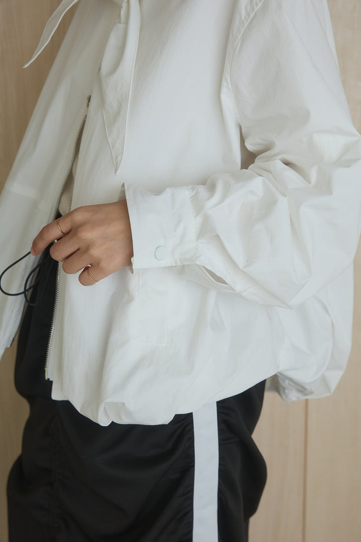 ビッグカラーダブルジップアウター