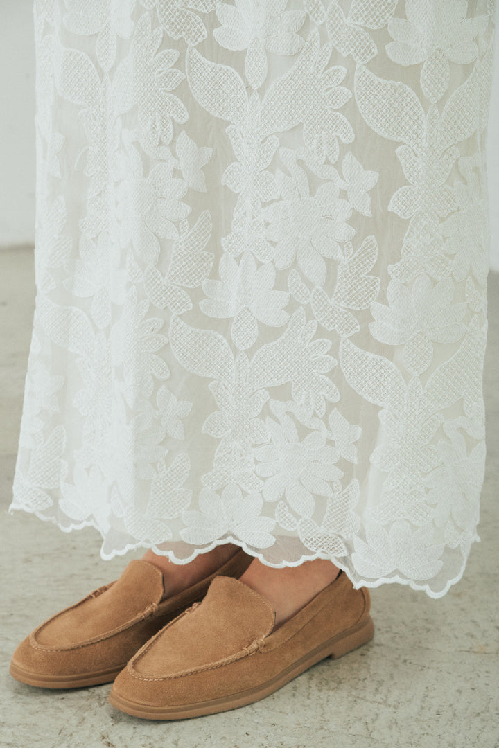 [SET]袖シャーリングオーバーサイズMA1+総レースキャミワンピース(2set)