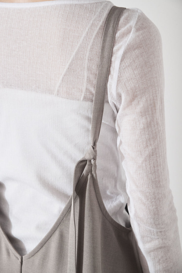 [SET]コード刺繍リラックスニットカーディガン+フレアリラックスキャミワンピース(2set)