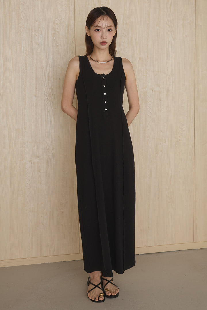 [SET]メッシュテーラードワイドジャケット+ノースリロングワンピース(2set)