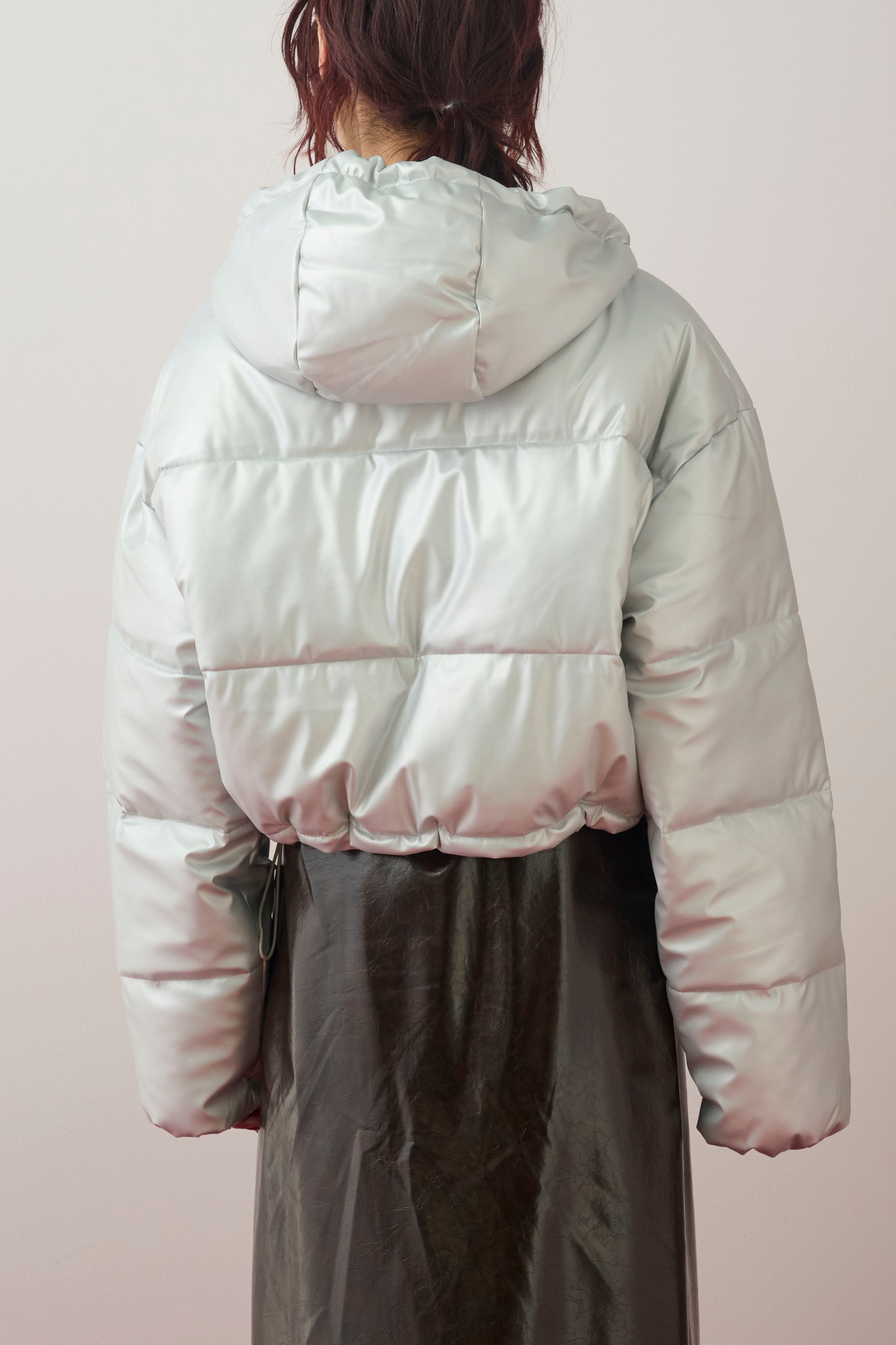 ファイバーダウンフードジャケット/シルバー – ESICA