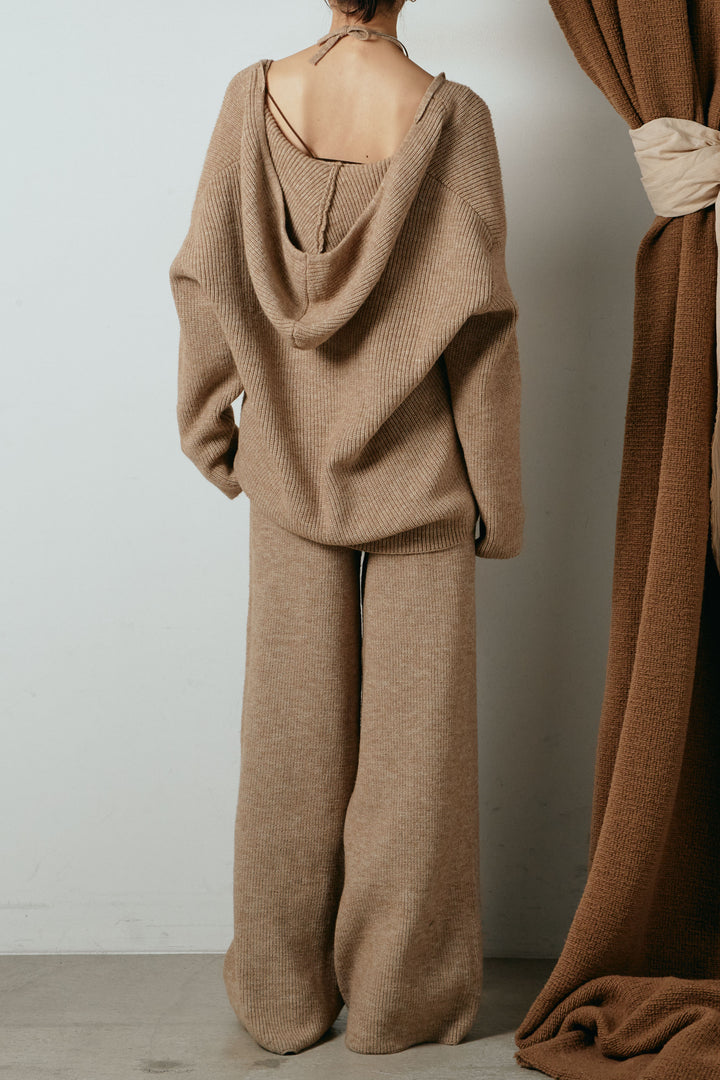 [SET]ホルターネックケーブルニットSETUP